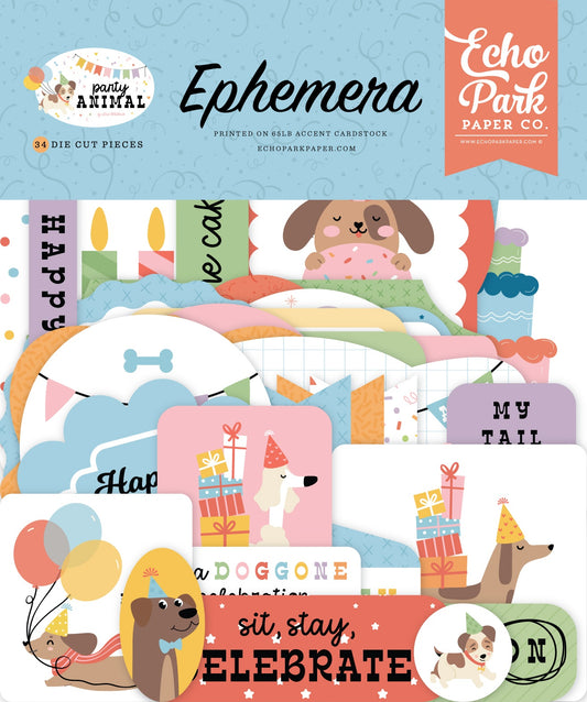 Echo Park Cardstock Ephemera-Party Animal