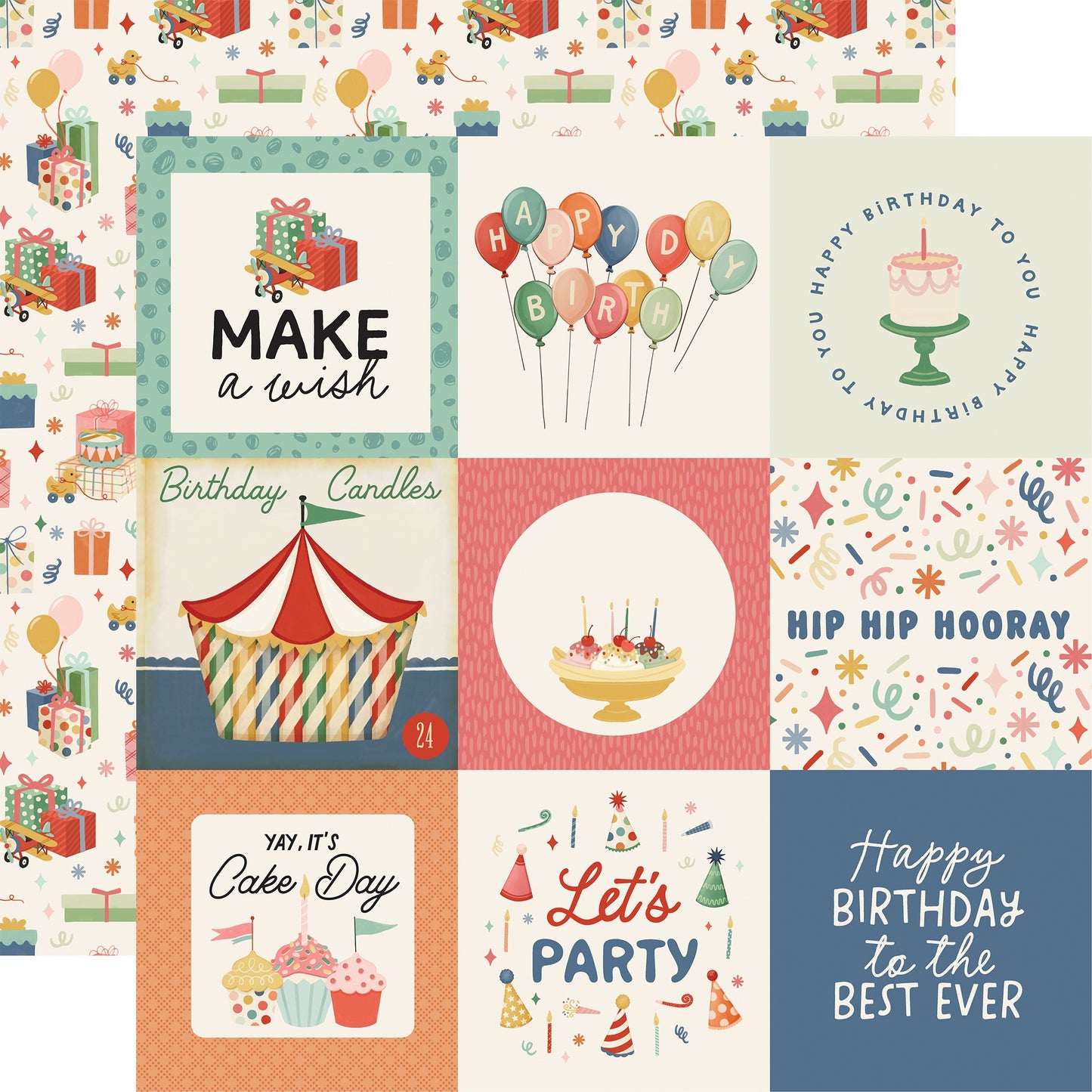 They Say It's Your Birthday Double-Sided Cardstock 12"X12"-Select Style