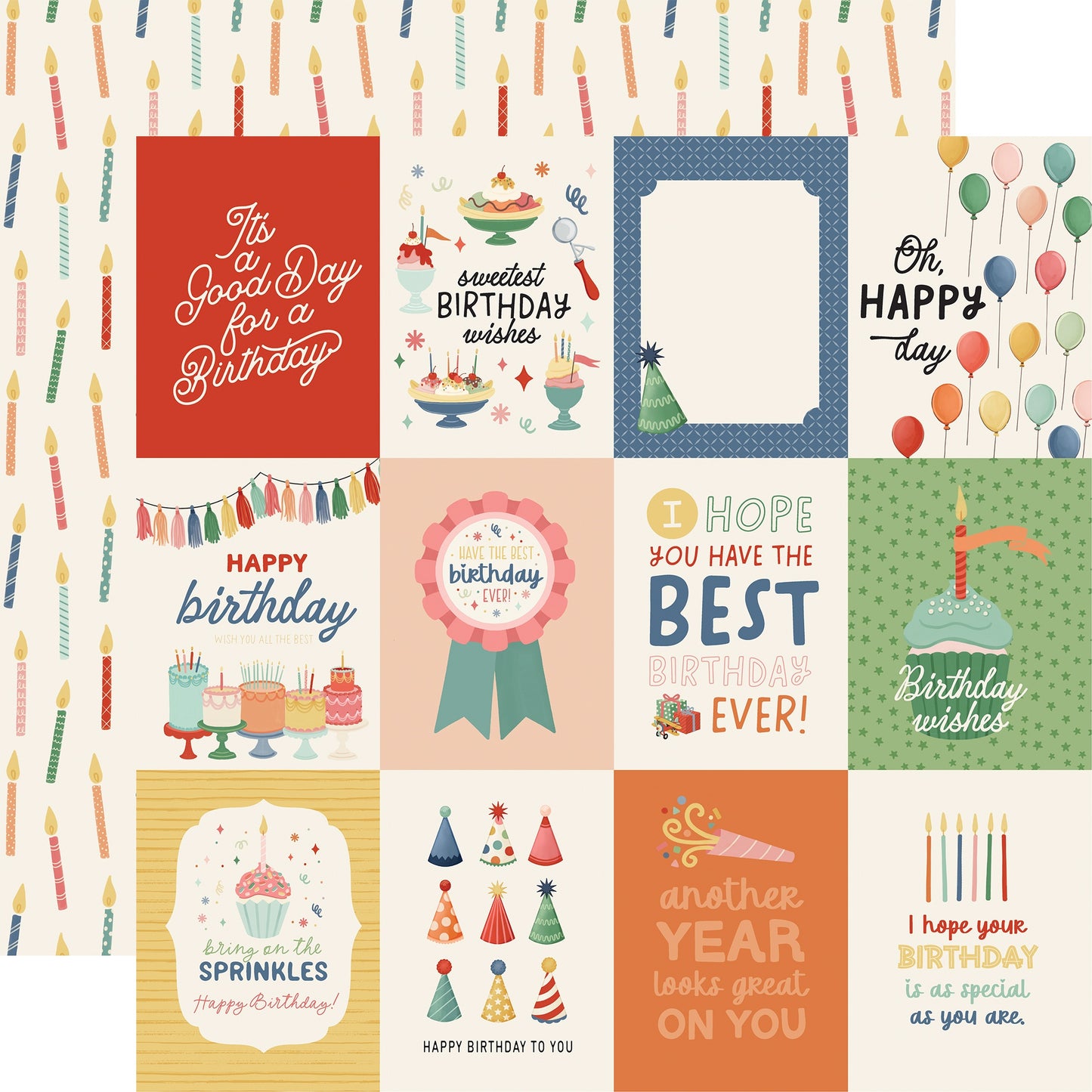They Say It's Your Birthday Double-Sided Cardstock 12"X12"-Select Style
