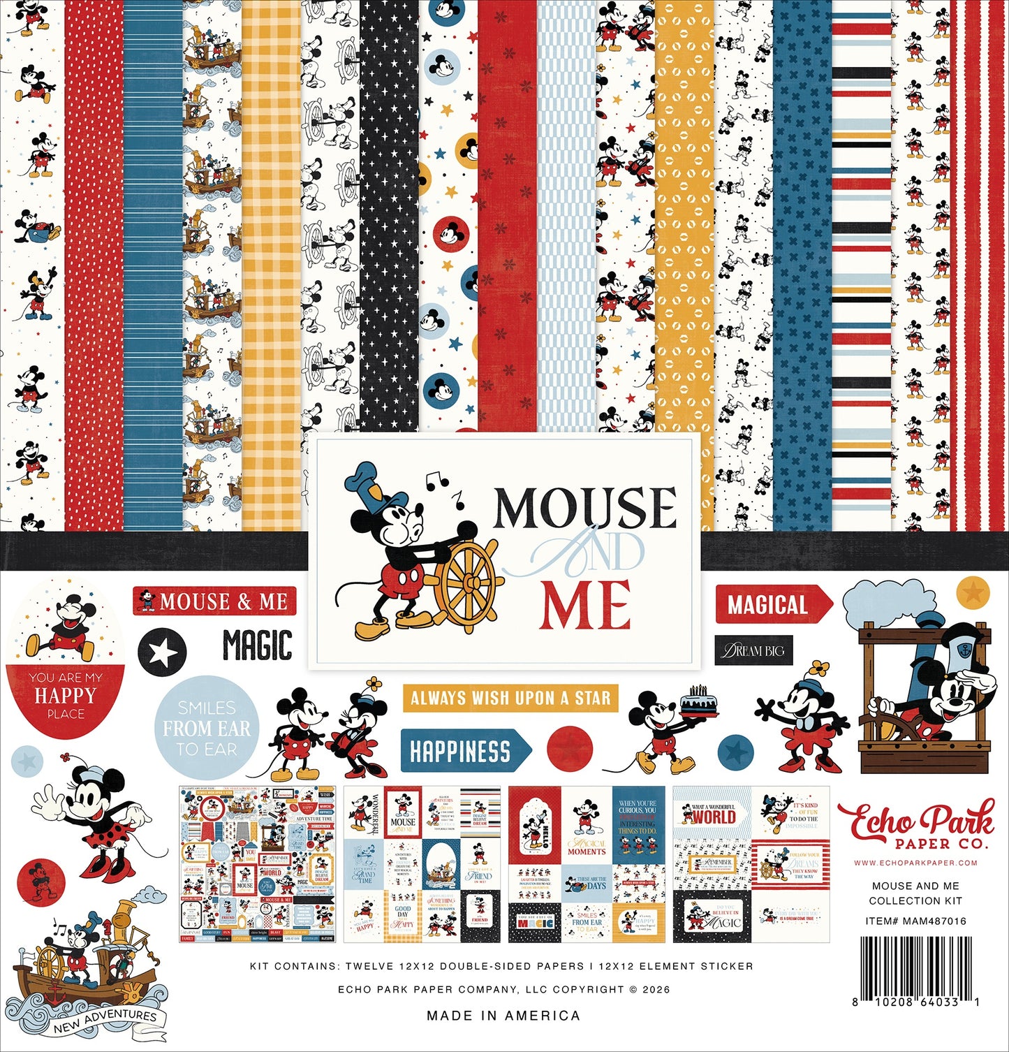 Echo Park Collection Kit 12"X12"-Mouse And Me