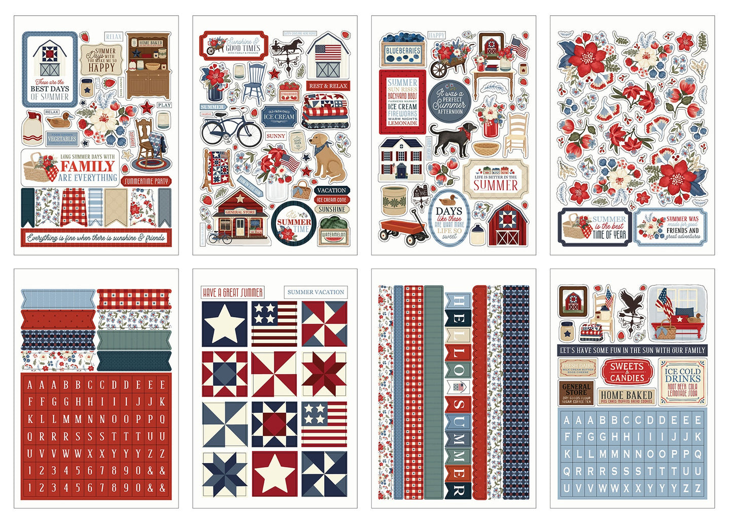 Carta Bella Sticker Book-Americana Summer
