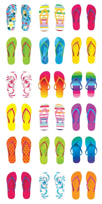 Paper House Decorative Stickers-Flip Flops