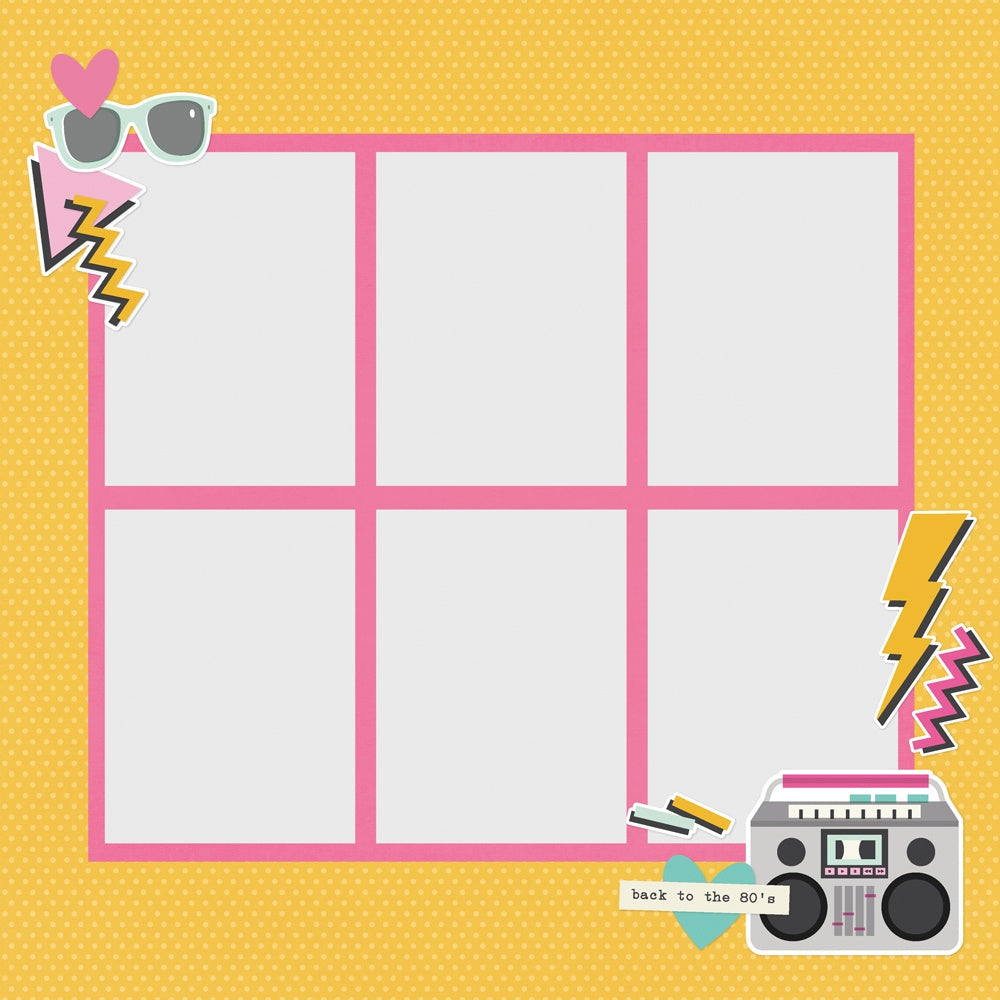 Simple Stories Simple Page Pieces Die Cuts-Totally 80's