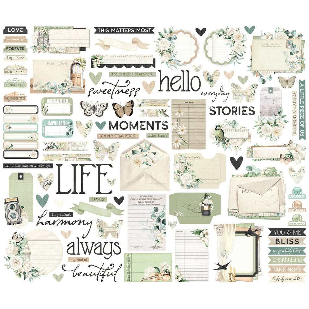 Simple Stoires Journal Bits & Pieces Die Cuts-Vintage Timeless Harmony