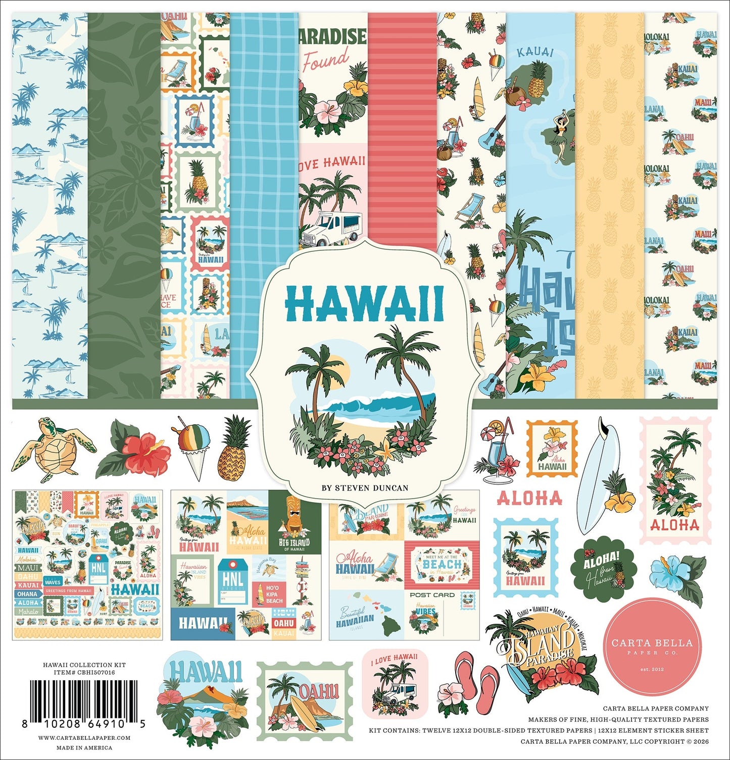 Carta Bella Collection Kit 12"X12"-Hawaii