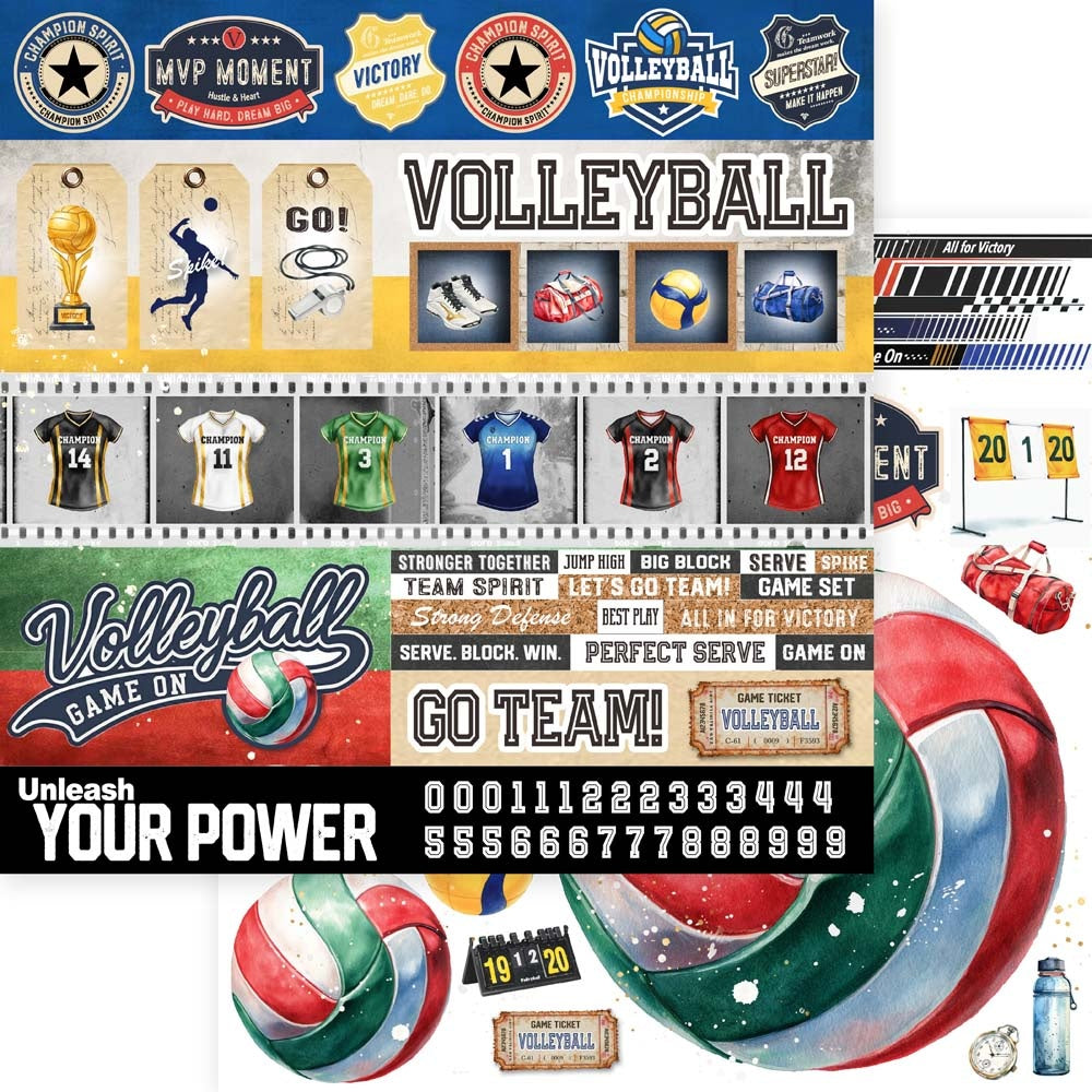 Memory Place Collection Pack 12"X12"-Volleyball