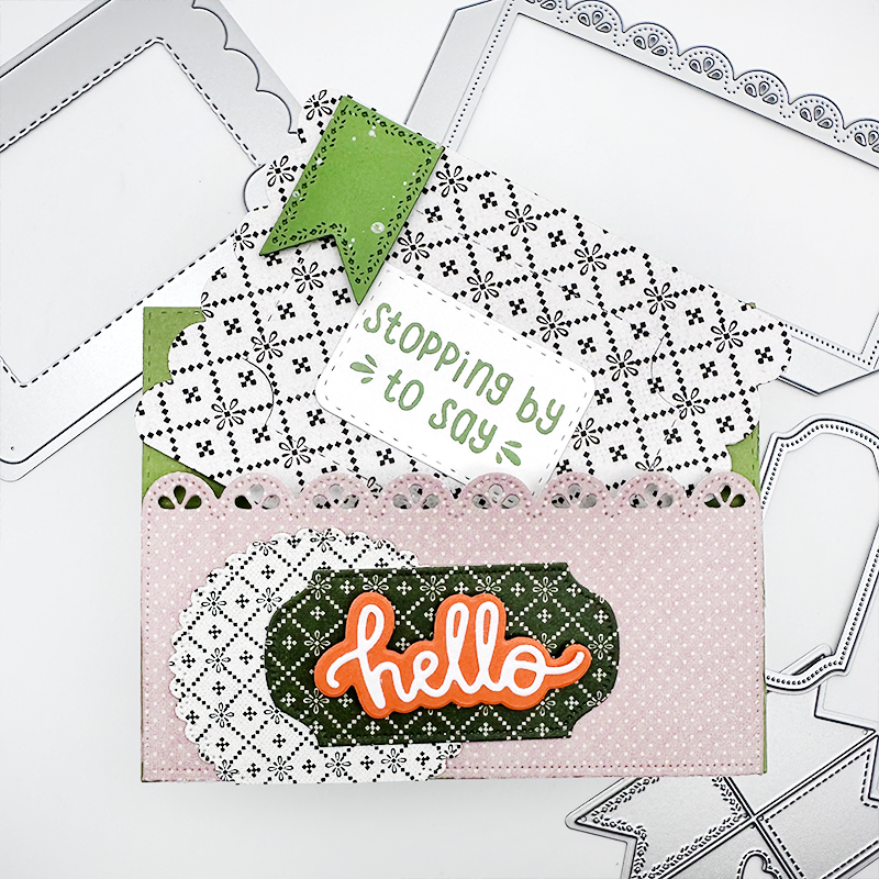Hi, hey, hello Word Dies - Small Style