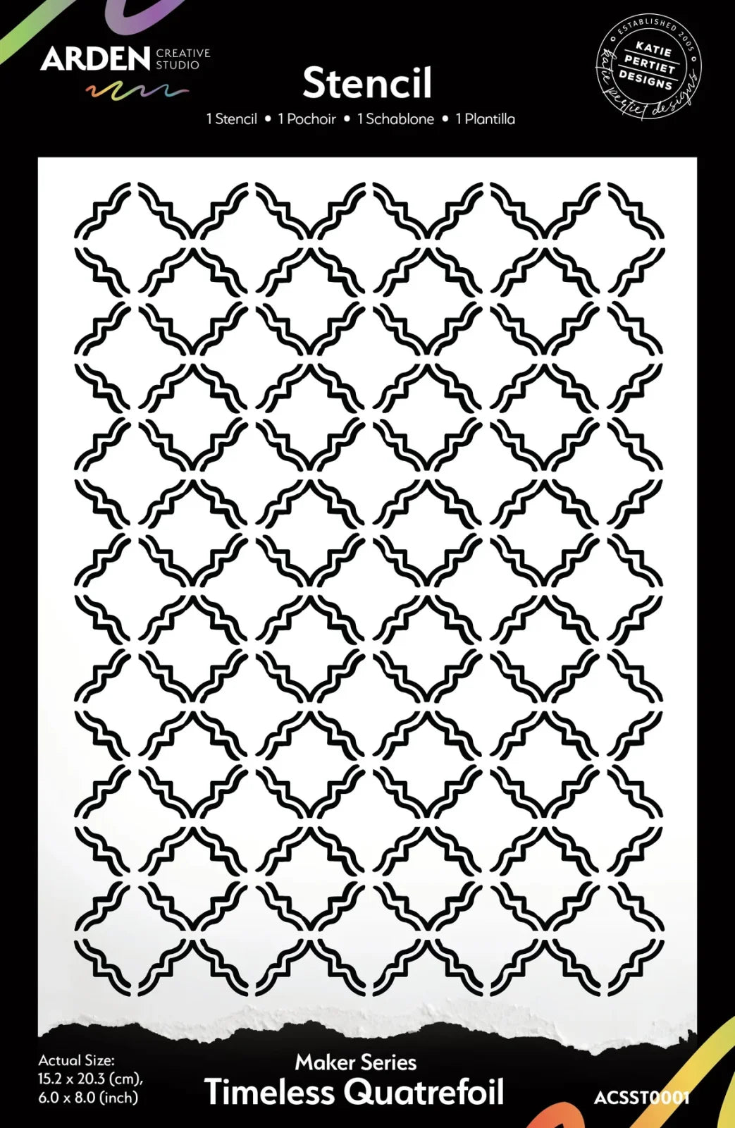 Arden Creative Studio - Hidden Creek Timeless Quatrefoil Stencil