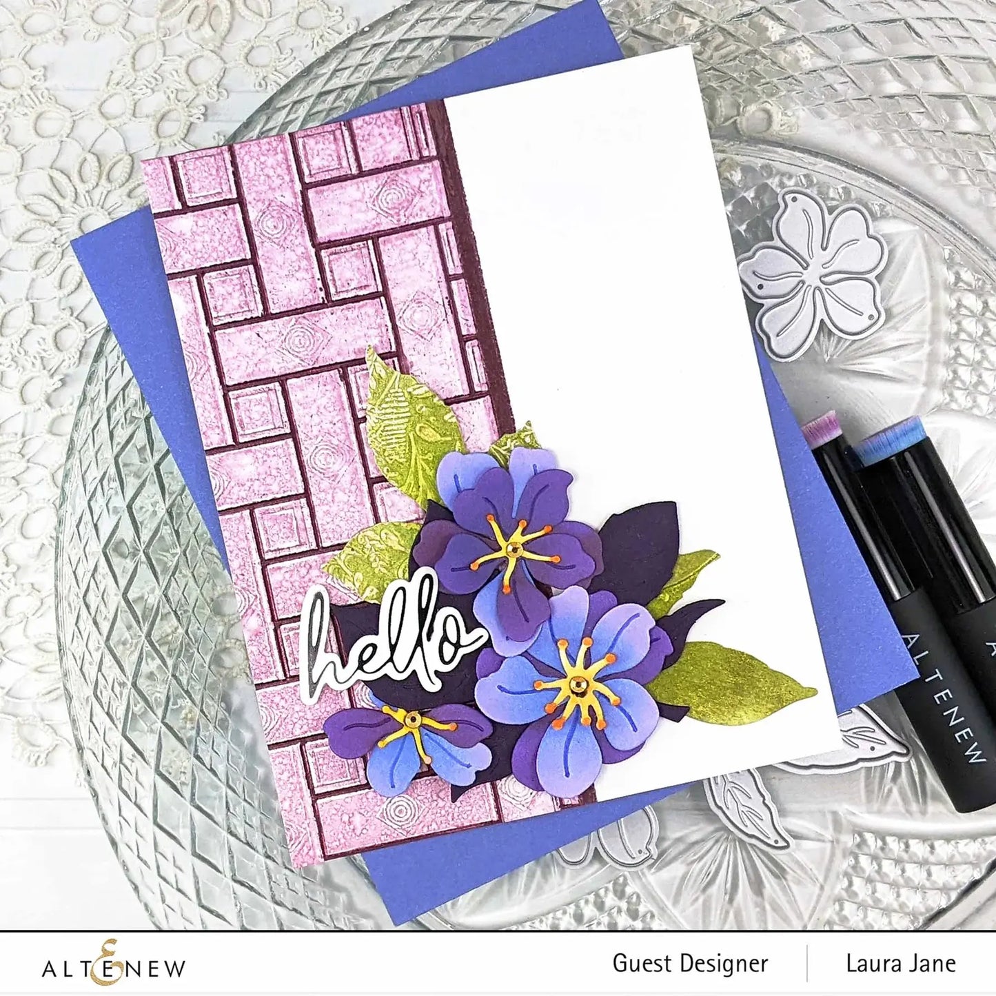 Altenew Zellige Tiles 3D Embossing Folder