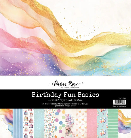 Birthday Fun Basics 12x12 Paper Collection