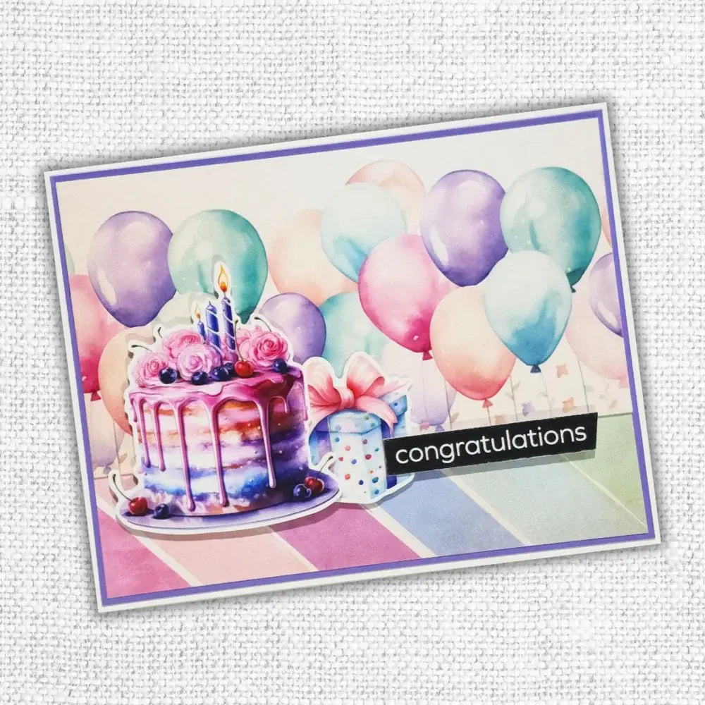 Birthday Fun Tags & Tickets Embossed Die Cuts