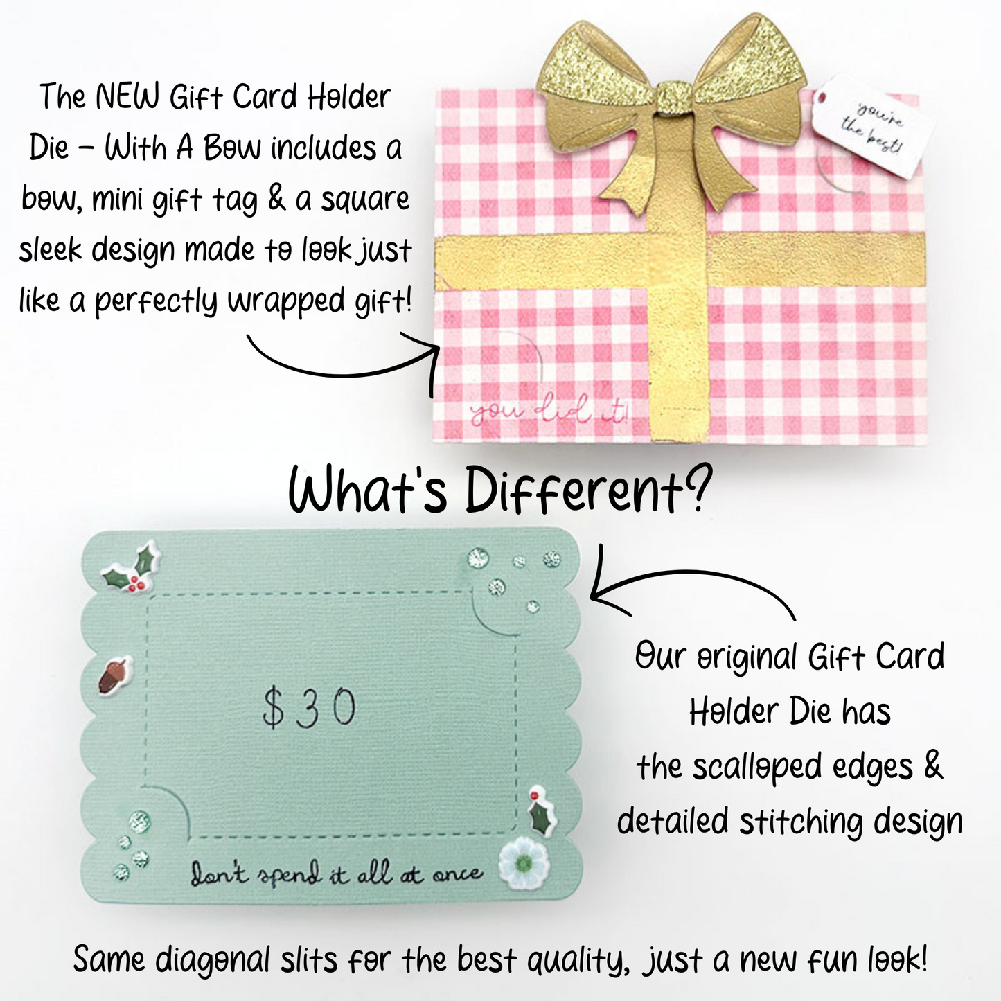 Gift Card Holder Die - With A Bow