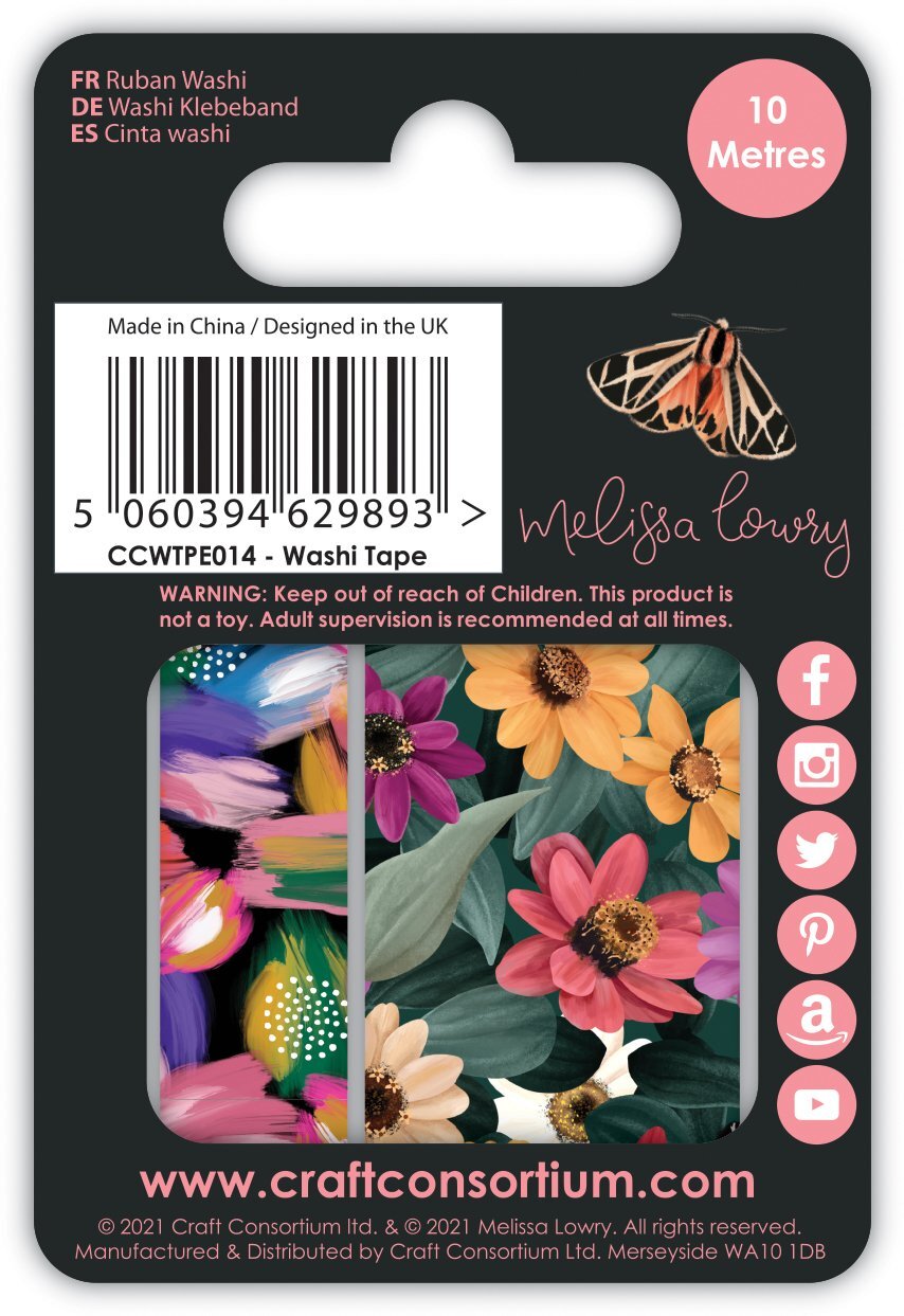 Craft Consortium Washi Tape - Midnight Flight