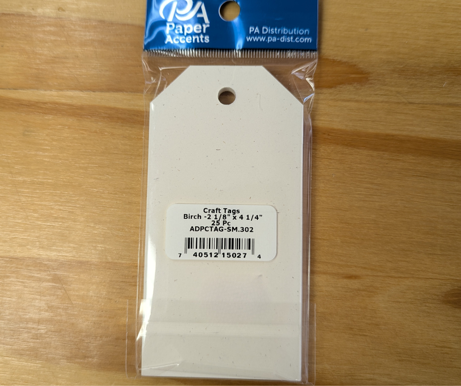 Craft Tags 2.125 x 4.25 25pc Recycled Birch