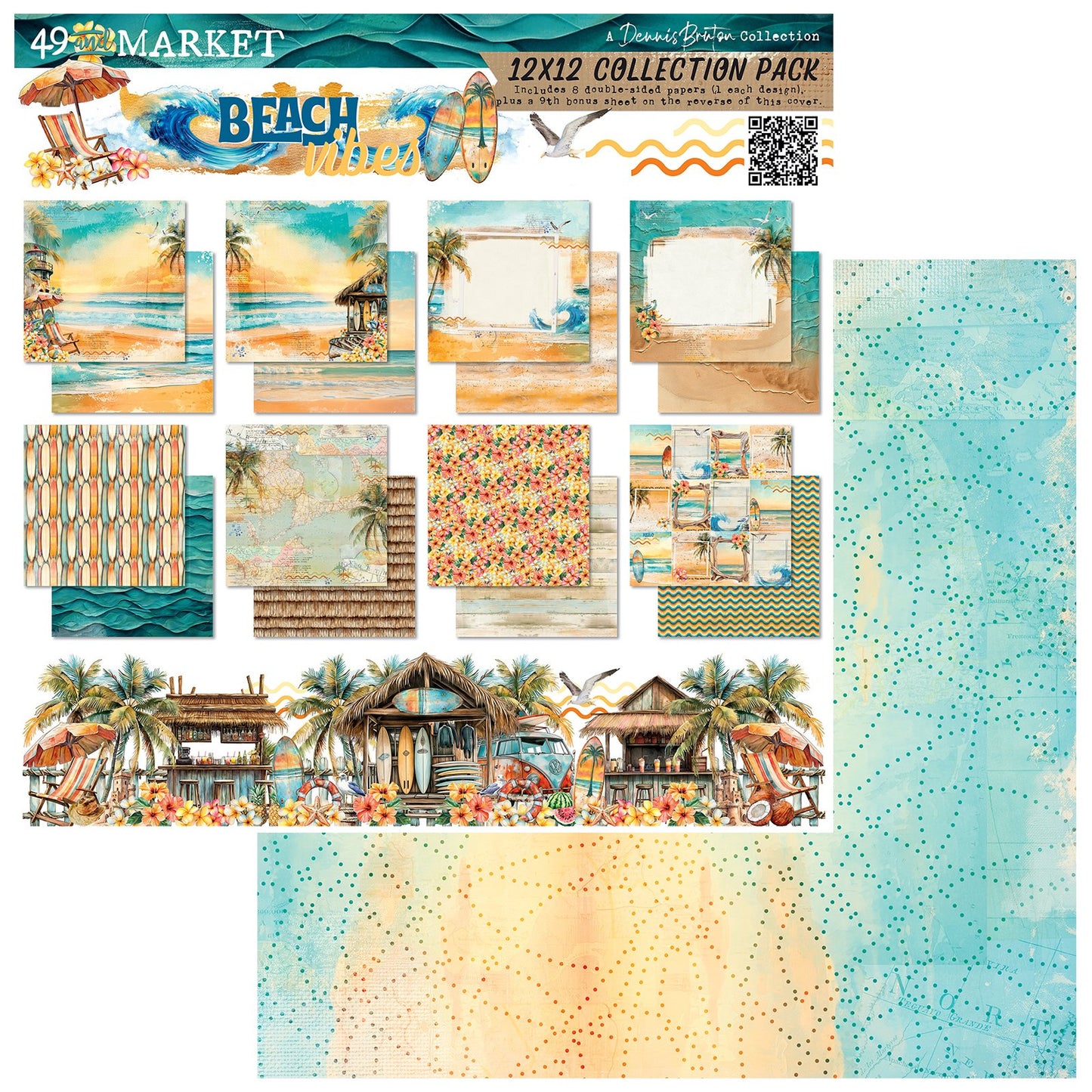 49 And Market Collection Pack 12"X12"-Beach Vibes