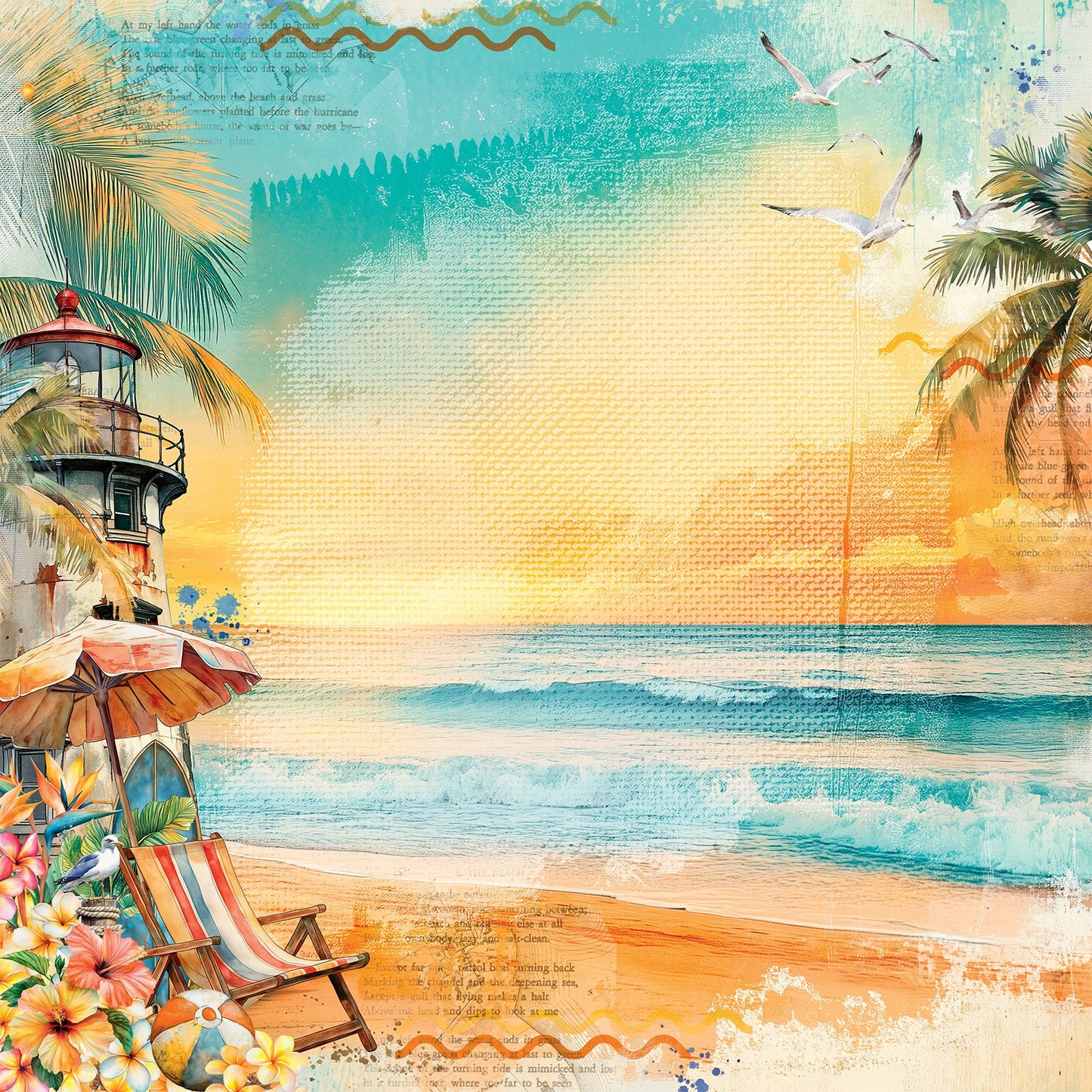 49 And Market Collection Pack 12"X12"-Beach Vibes