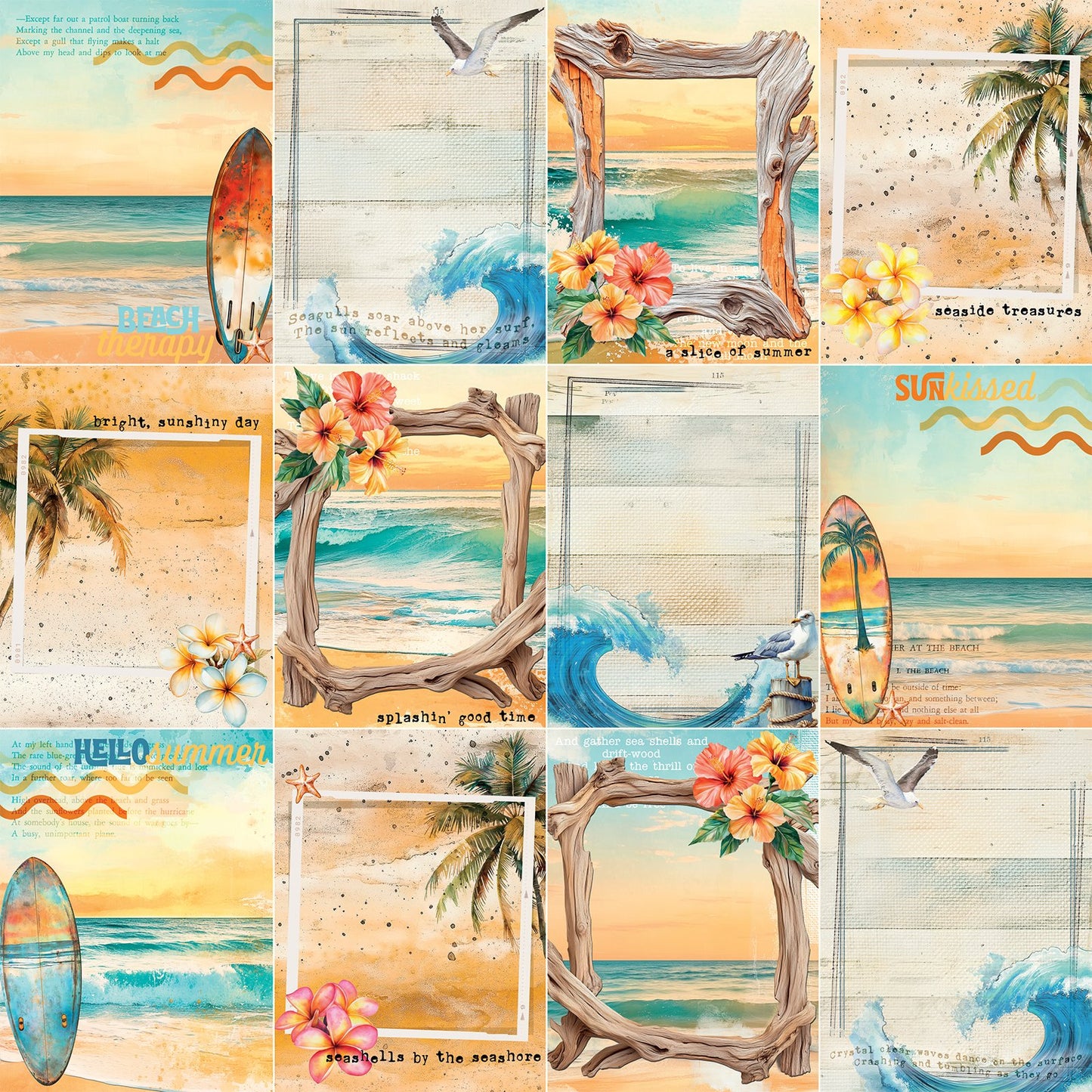 49 And Market Collection Pack 12"X12"-Beach Vibes