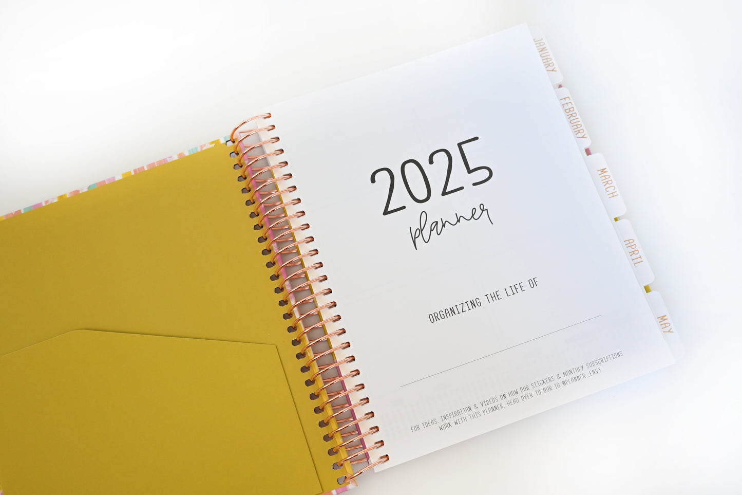 2025 Planner - Horizontal Layout, Spiral Bound - "Stars & Stripes" (#110)