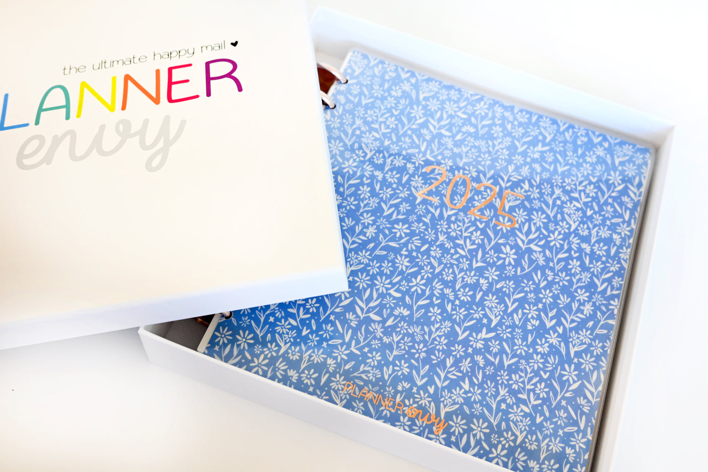 2025 Planner - Mini Horizontal Layout, Disc Bound - "Amalfi Floral" (#1006)