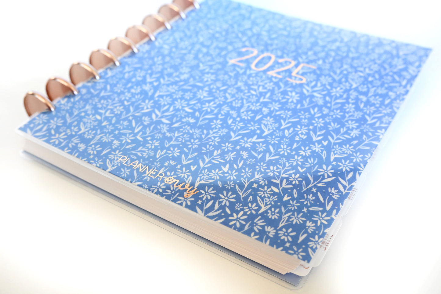 2025 Planner - Mini Horizontal Layout, Disc Bound - "Amalfi Floral" (#1006)
