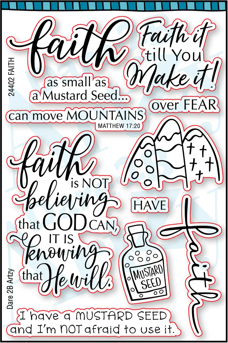 Dare 2B Artzy FAITH Stamp Set