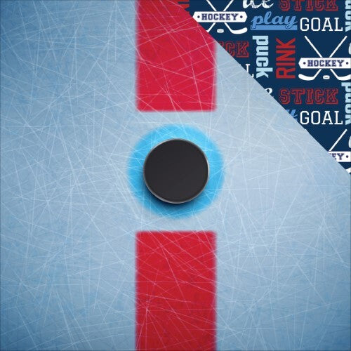 Echo Park Hockey Double-Sided Cardstock 12'X12'-Ice Rink