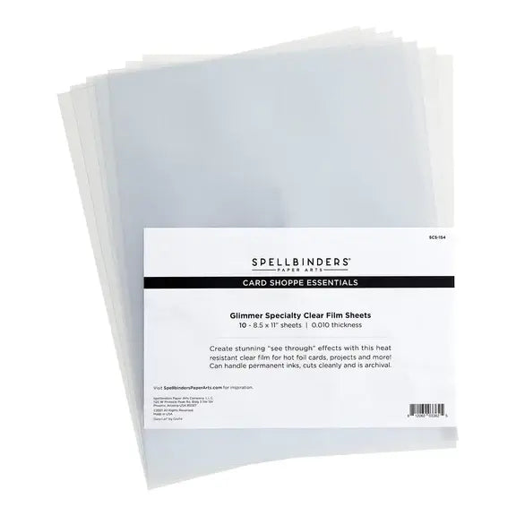 Glimmer Specialty Clear Film Sheets - 10 pack