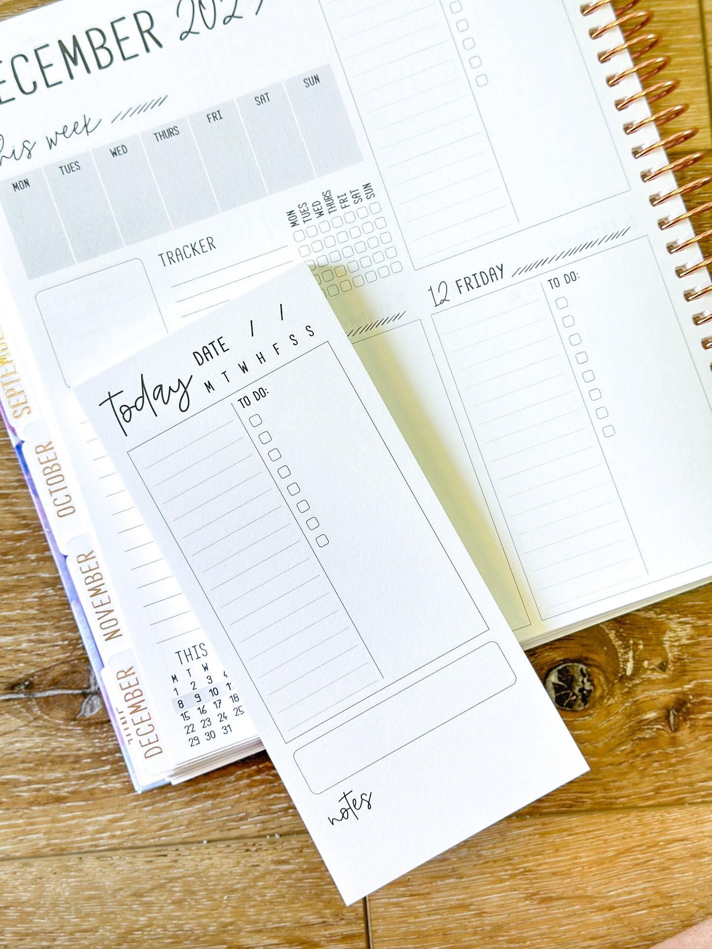 3.5x7.5 Daily Signature Layout Planner Notepad