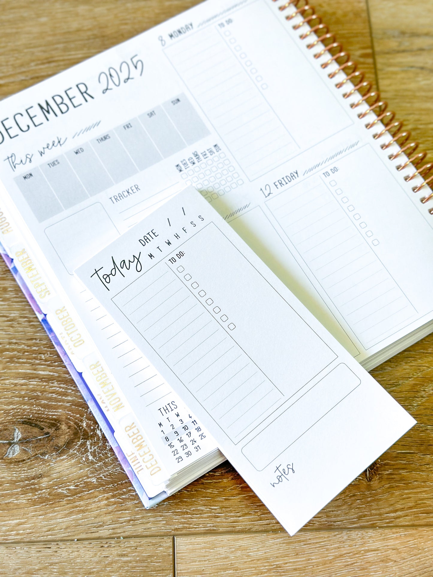 3.5x7.5 Daily Signature Layout Planner Notepad