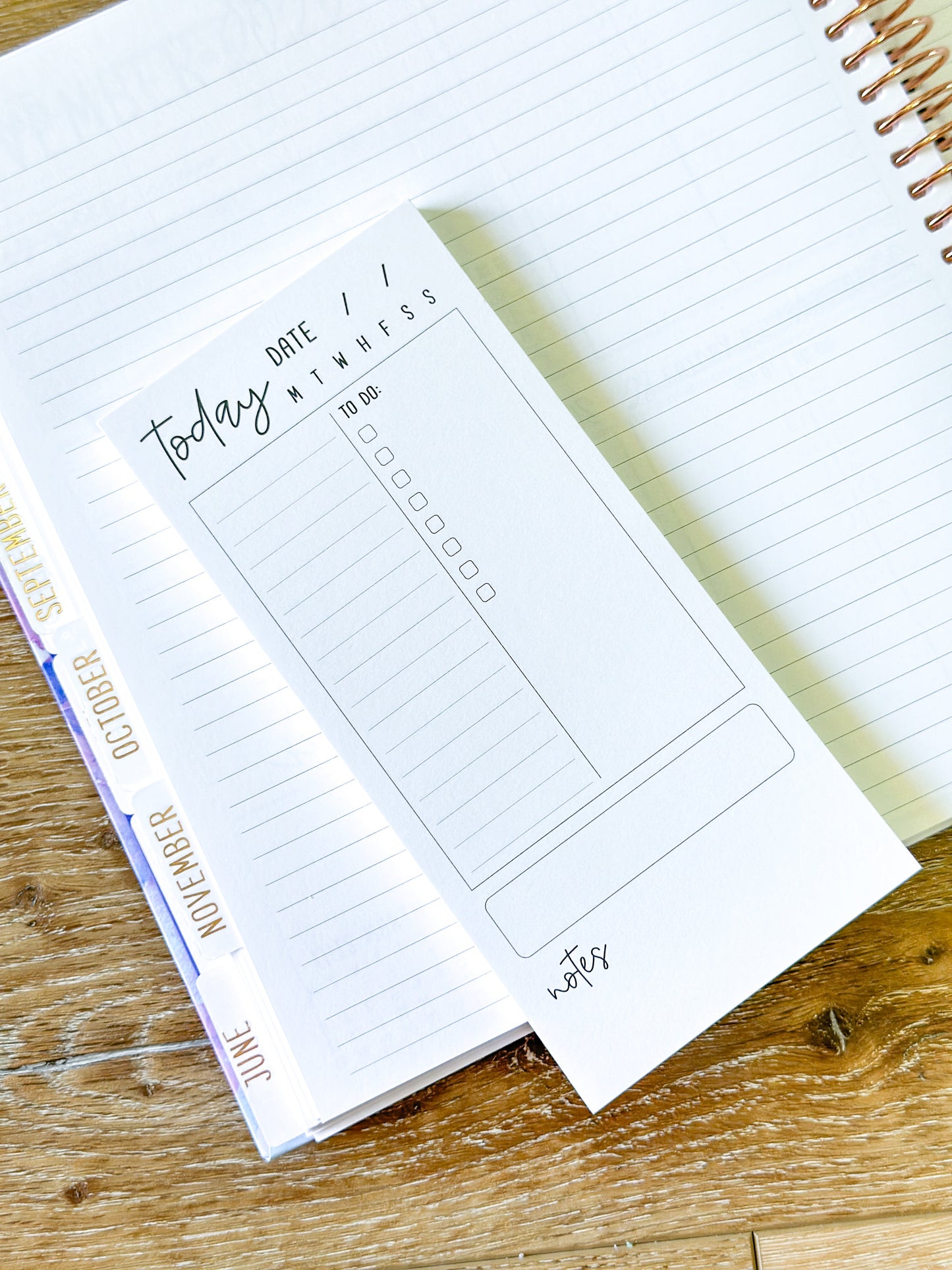 3.5x7.5 Daily Signature Layout Planner Notepad