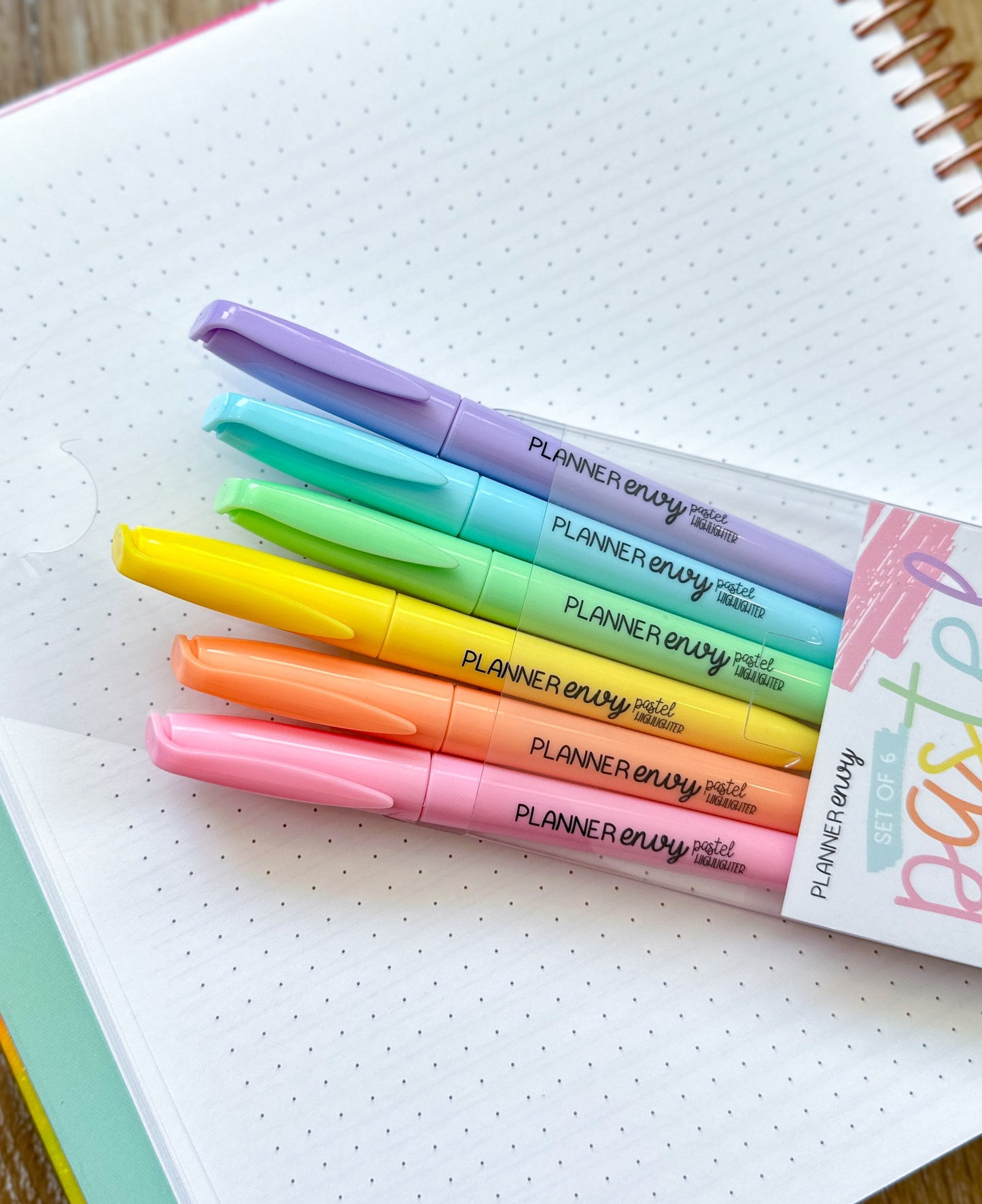 Pack of 6 Pastel Highlighters (Mild Liners) Perfect For Color Coding Your Planner