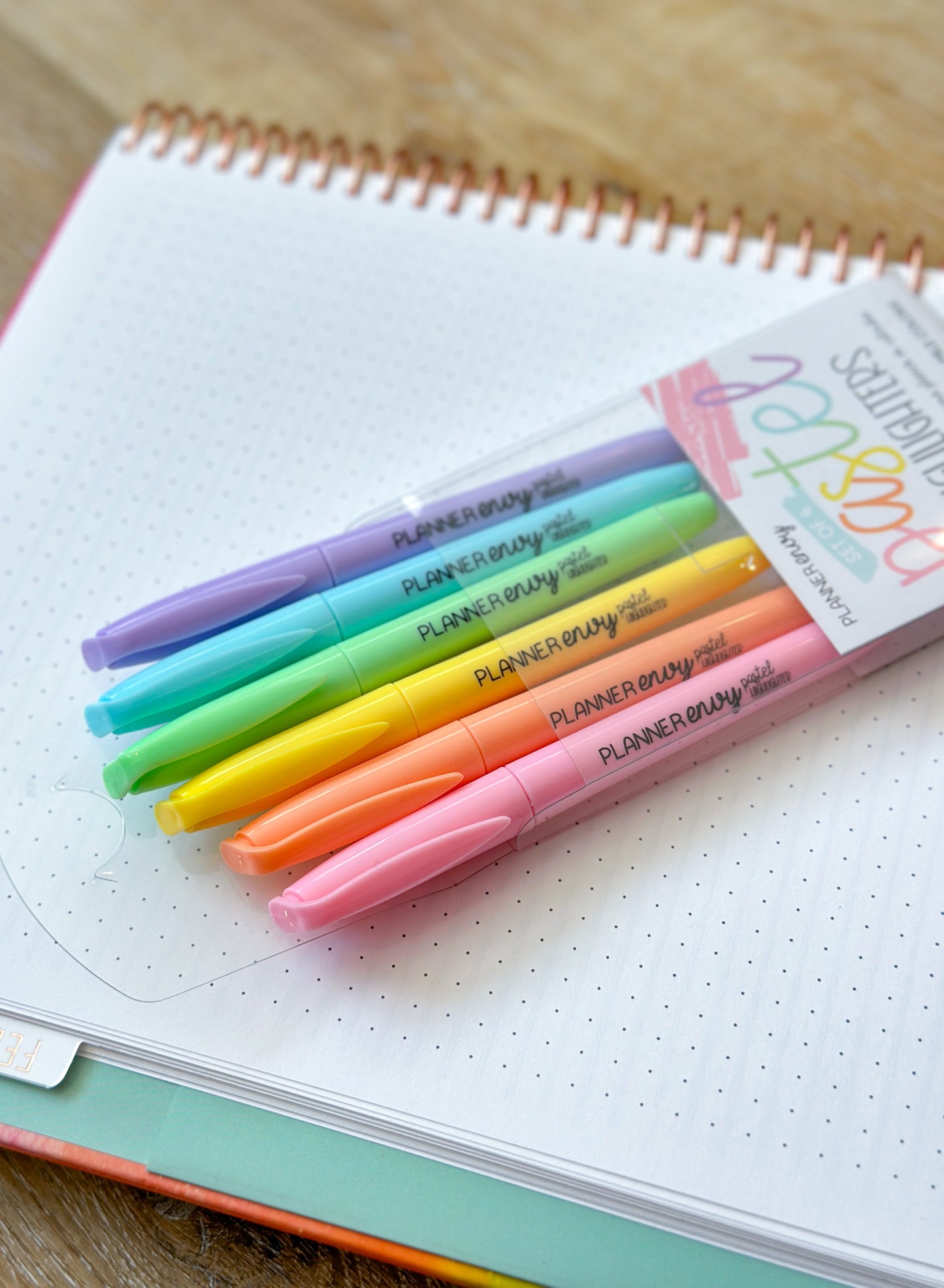 Pack of 6 Pastel Highlighters (Mild Liners) Perfect For Color Coding Your Planner