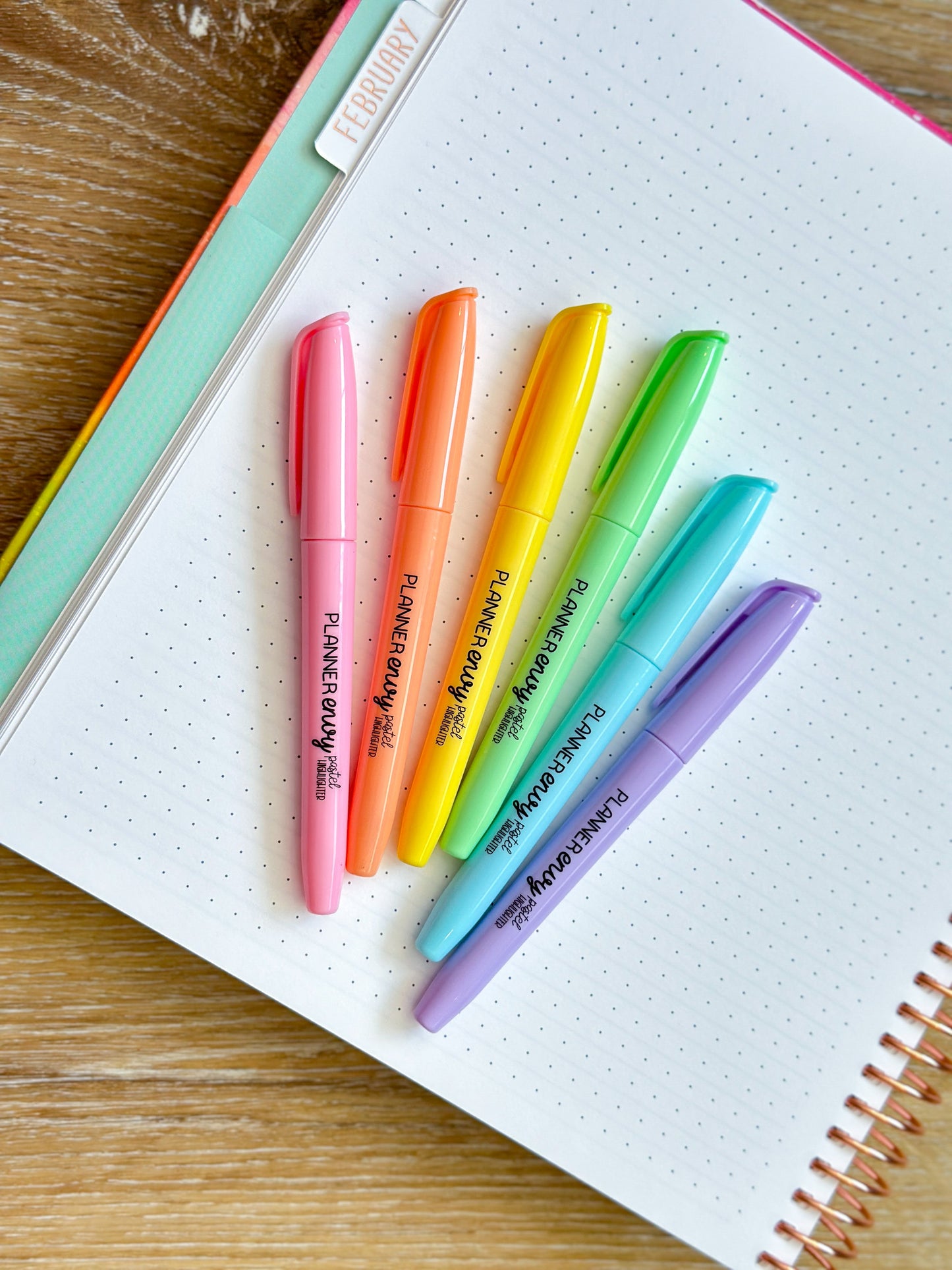 Pack of 6 Pastel Highlighters (Mild Liners) Perfect For Color Coding Your Planner