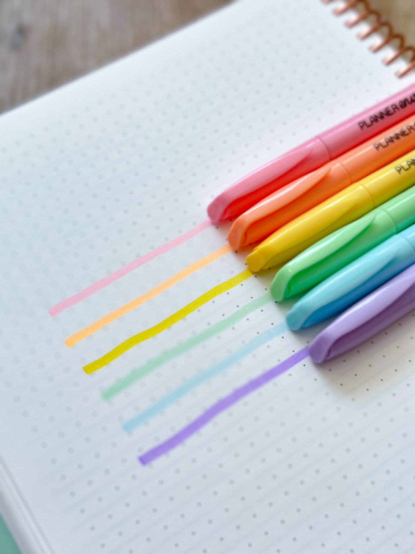 Pack of 6 Pastel Highlighters (Mild Liners) Perfect For Color Coding Your Planner