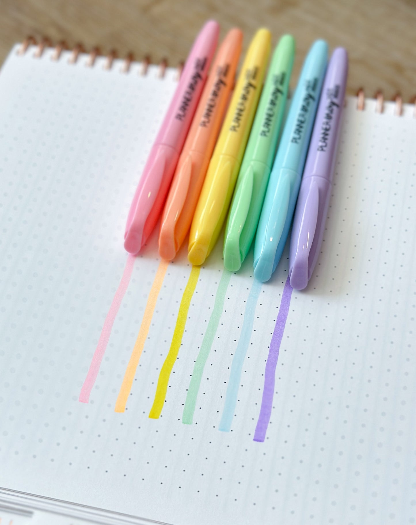 Pack of 6 Pastel Highlighters (Mild Liners) Perfect For Color Coding Your Planner