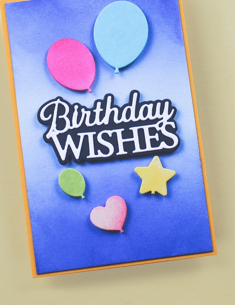 Memory Box Everyday Sentiments Birthday Wishes craft die