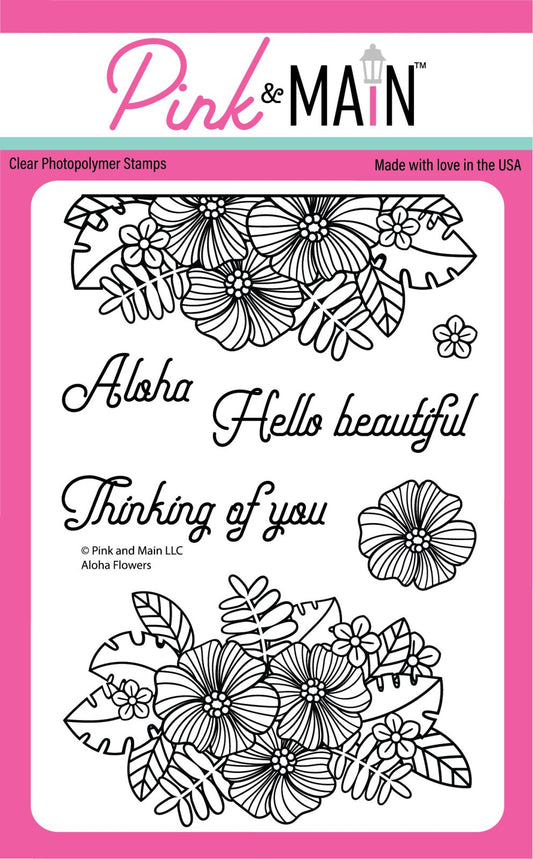 Pink & Main Aloha Flowers Stamp Set