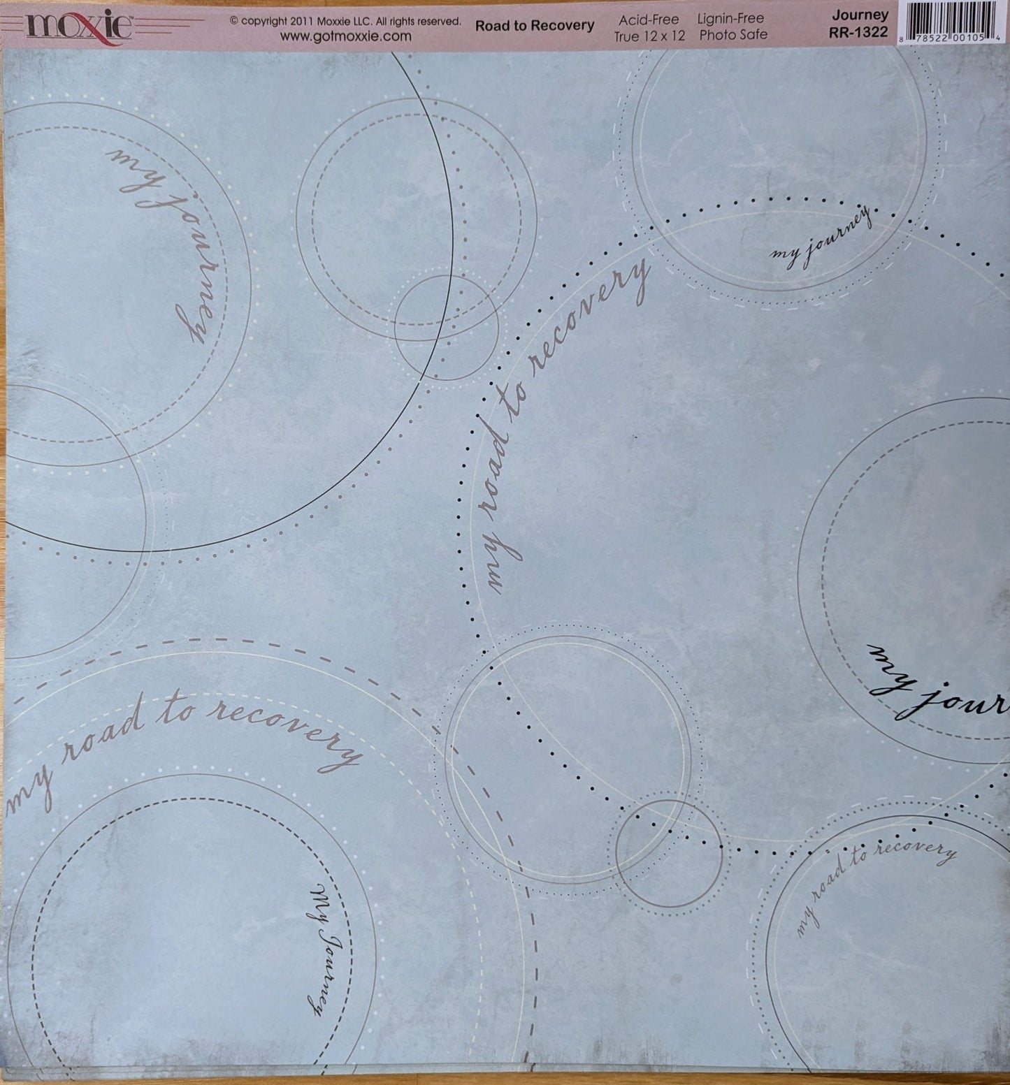Moxie Road to Recovery - Journey 12 x 12 scrapbook paper