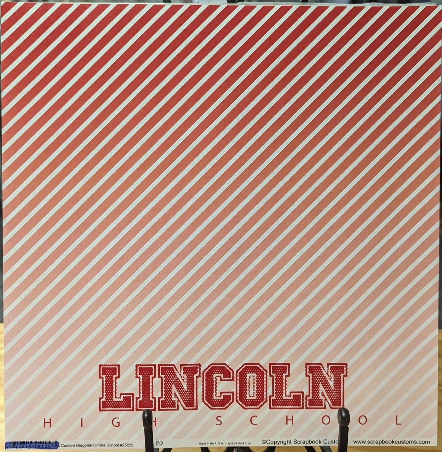 SC 25229 Custom School Paper 12 x 12 - Select School