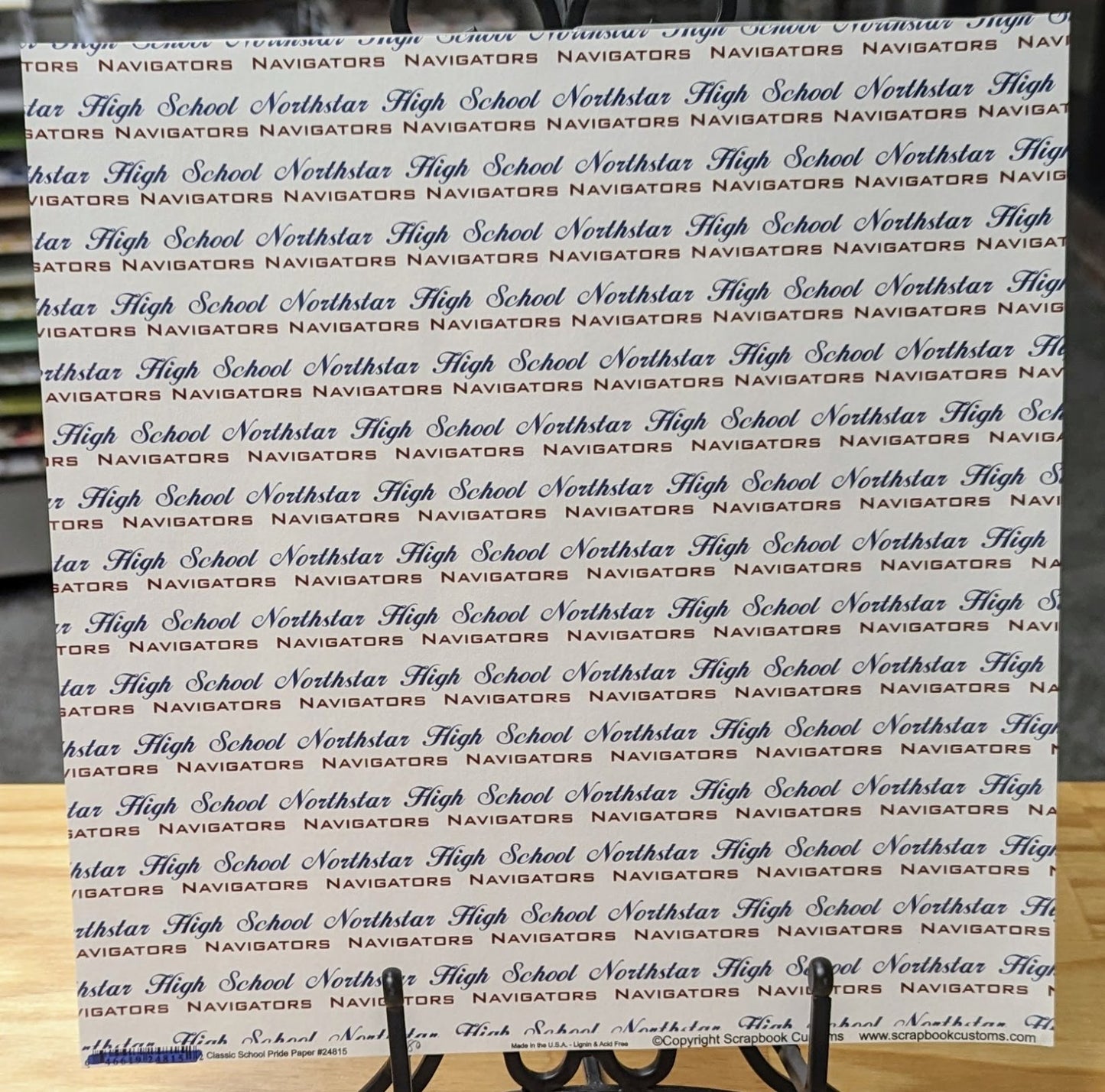 SC 24815 Custom School Paper 12 x 12 - Select School