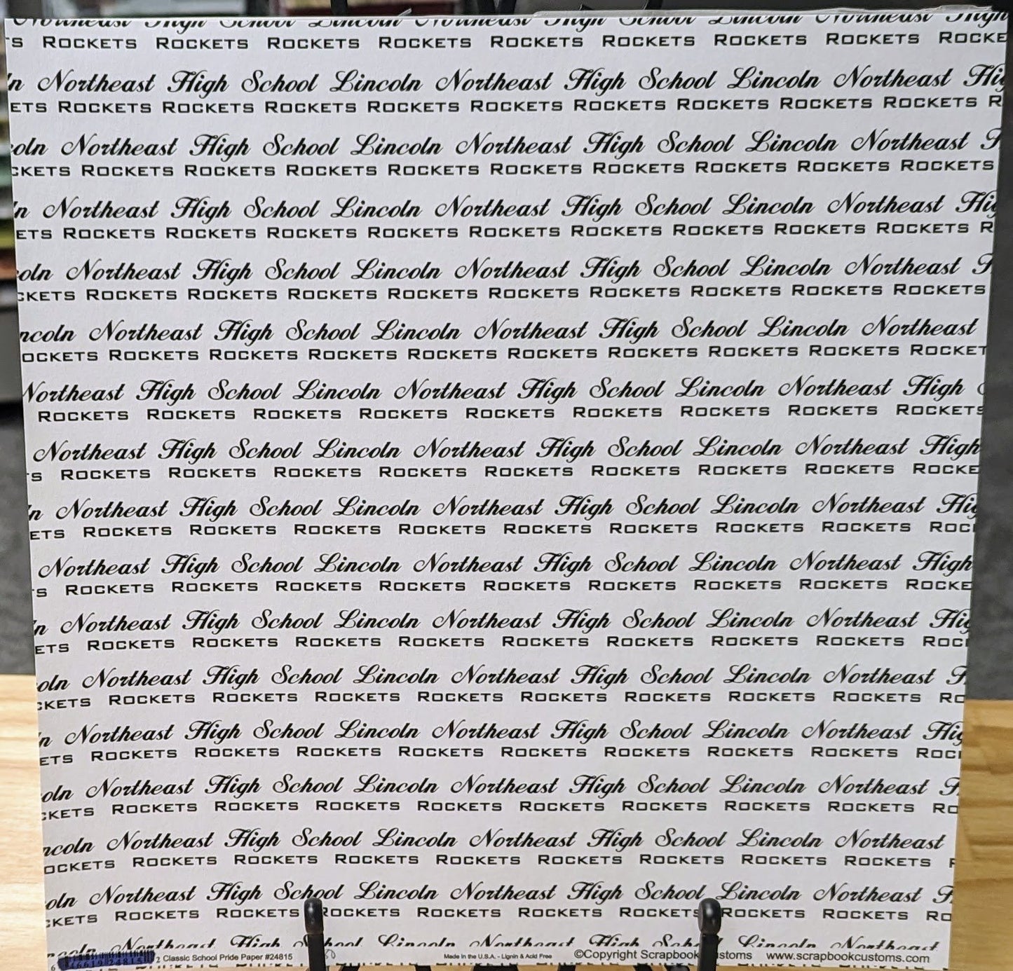 SC 24815 Custom School Paper 12 x 12 - Select School