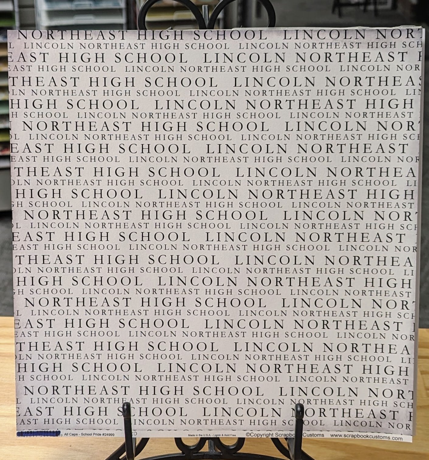 SC 24999 Custom School Paper 12 x 12 - Select School
