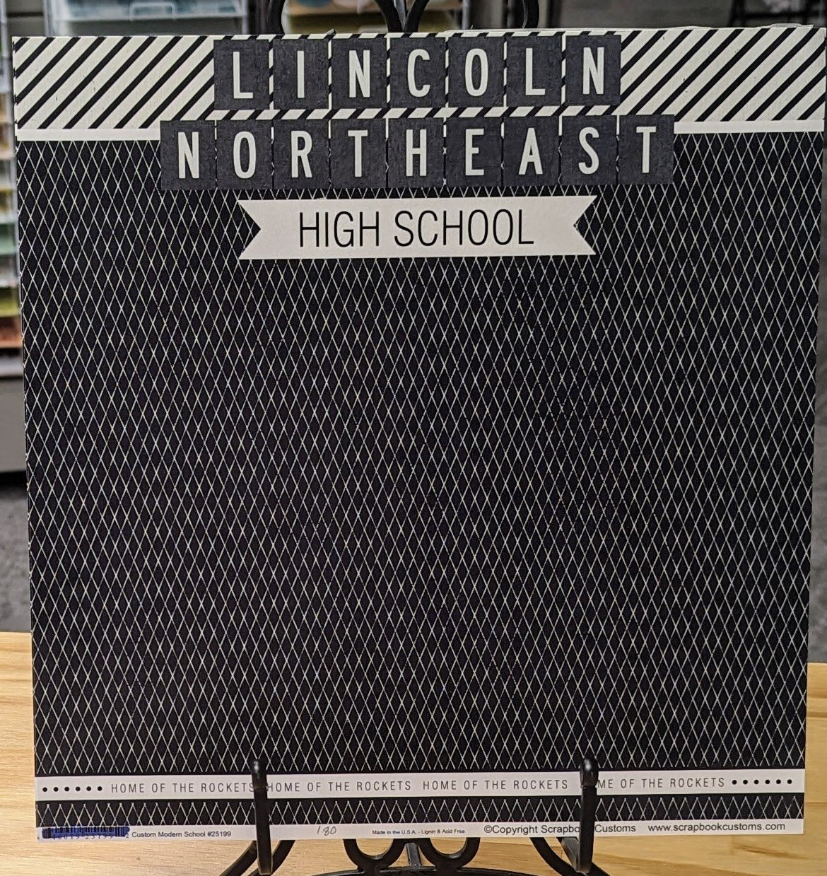 SC 25199 Custom School Paper 12 x 12 - Select School