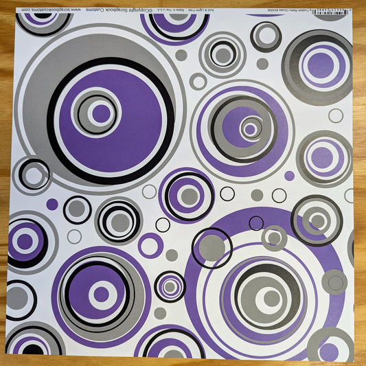SC Custom Retro Circles 12 x 12 Paper - LNW