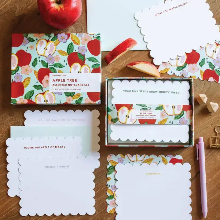 Paper Farm Press Apple Tree Assorted Notecard Set
