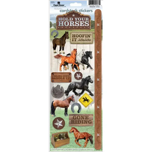 Paper House Hold Your Horses Cardstock Sticker