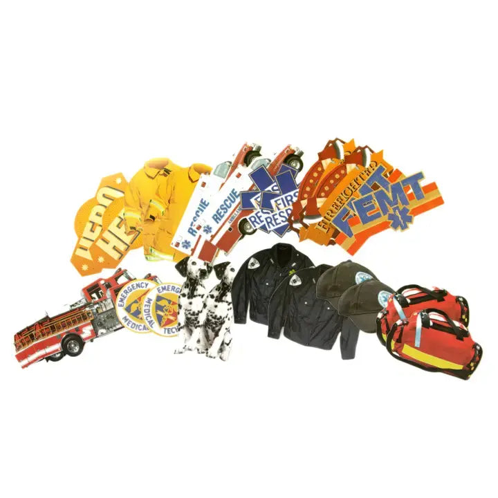 Paper House Scrapbook Die Cut Stickers - Hero First Responder