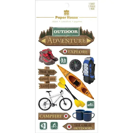 Paper House Stickers - Outdoor Adventure 3D