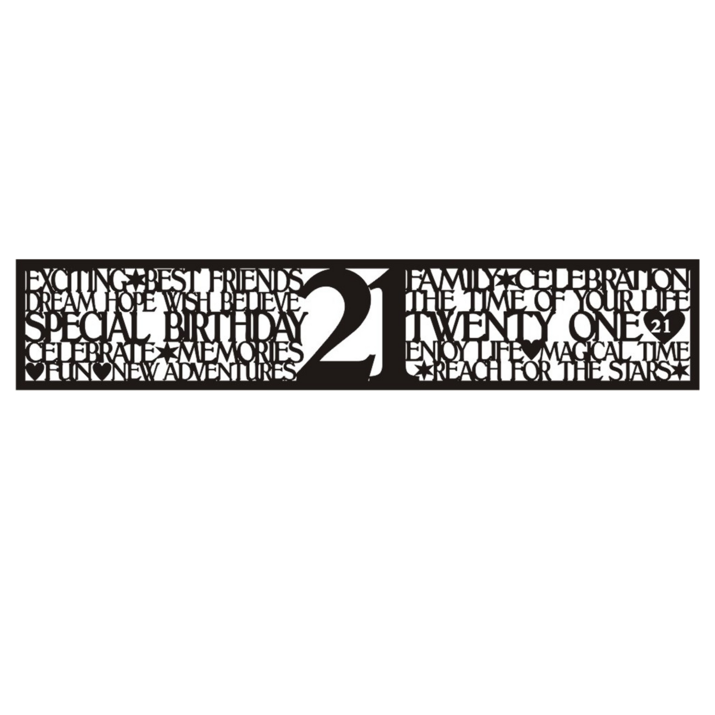 Petticoat Parlor 21st Birthday Border