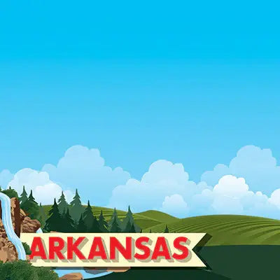 Reminisce: The State Line - Arkansas 12 x 12 Scrapbook Paper